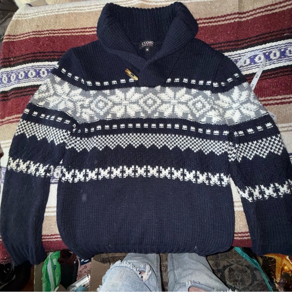 L’uomo Other - L’uomo Vintage Wool Blend Men's Cardigan Sweater Made in Italy